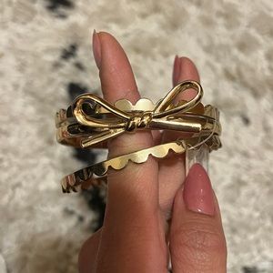 BN F21 gold bracelet set of 4